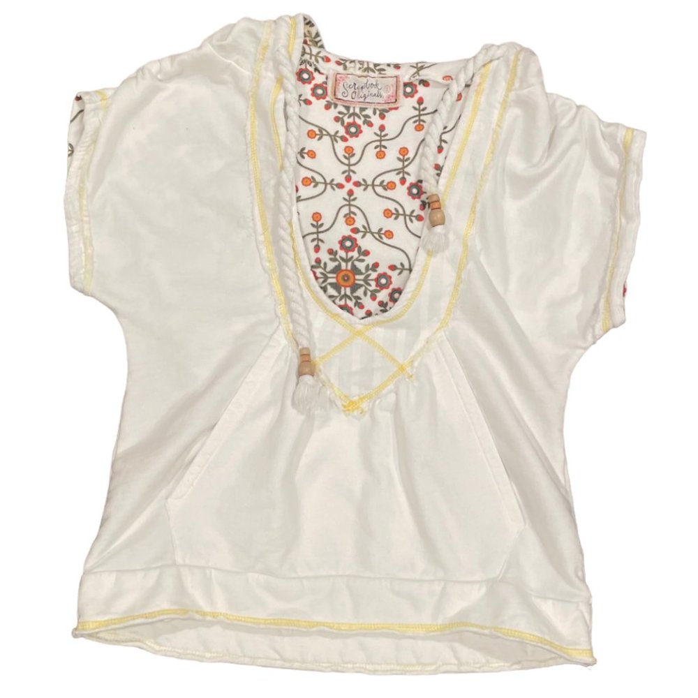 Adorable Short Sleeve Pullover Sweatshirt, Size Small